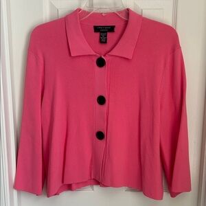 ⚜️ Cable & Gauge Vibrant Pink Knit Top